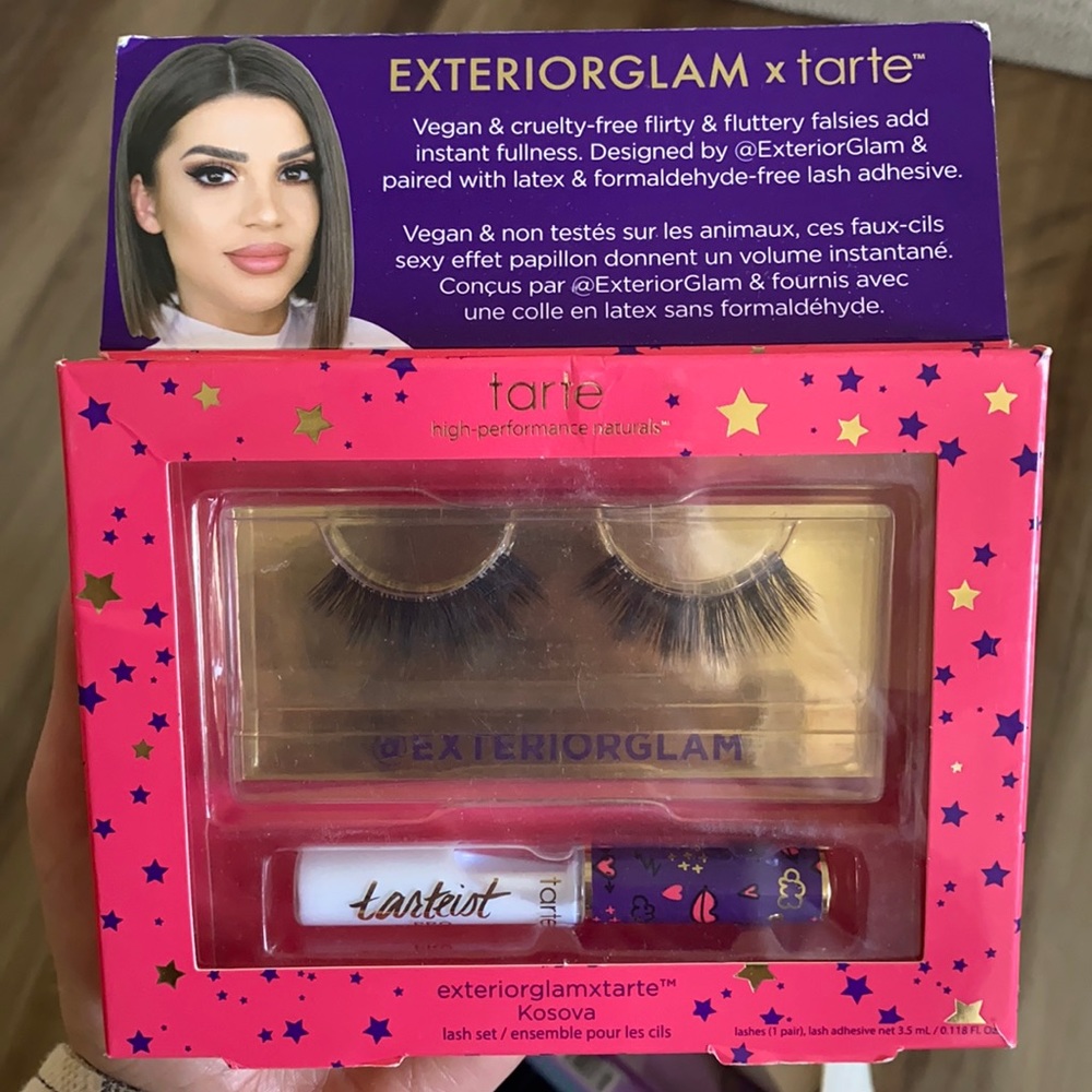Brand new tarteXexteriorglam vegan lash set